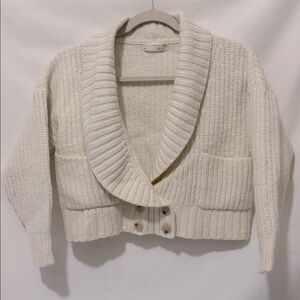 Anthropologie Wool Blend Sweater Cream XS